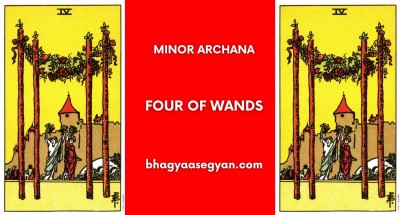 Four of Wands Card Meaning - Minor Archana (Tarot Cards)