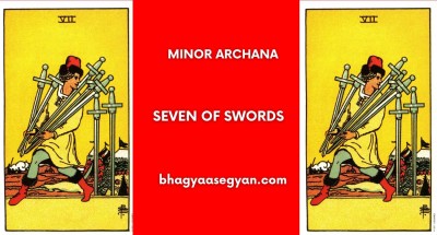 Seven of Swords Card Meaning - Minor Archana (Tarot Cards)